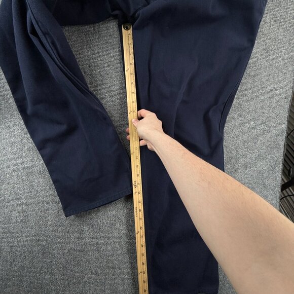 Carhartt FR CAT 2 Canvas Twill Pants Men 42x32 Navy Blue Work Fire Resistant - Picture 6 of 16